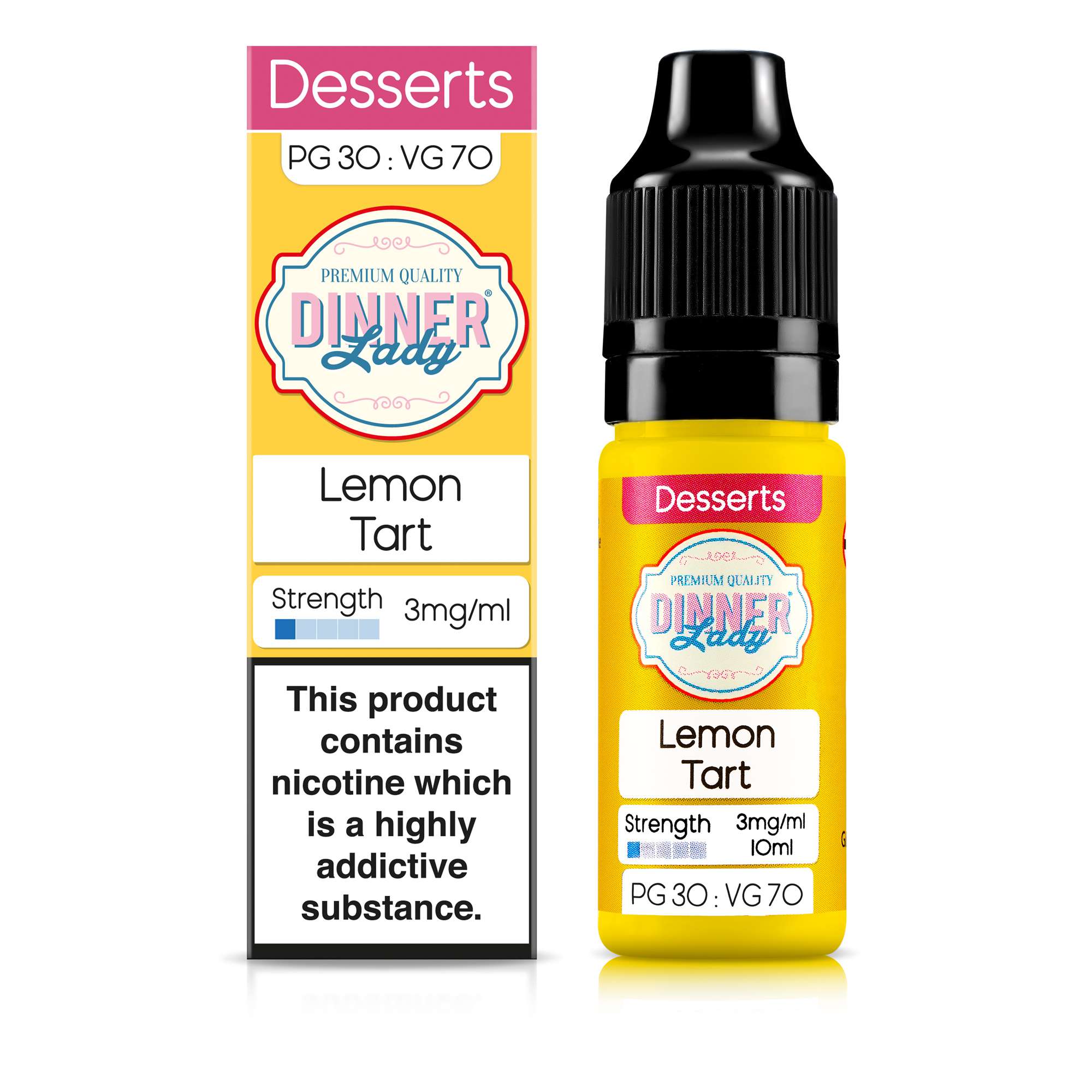 Dinner Lady- Lemon Tart -E Liquid- 5X 10ml - Big Vape