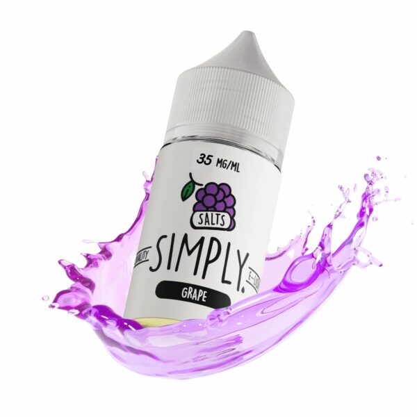 simply grapes e liquid with nic salt